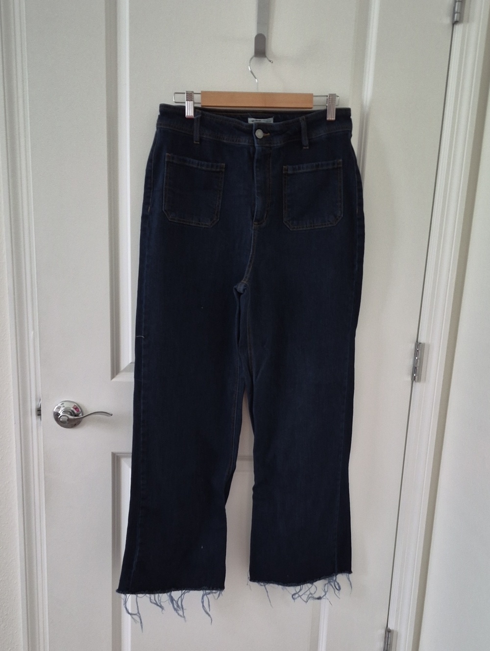 Dark Blue Women’s High-Rise Wide-Leg Jeans